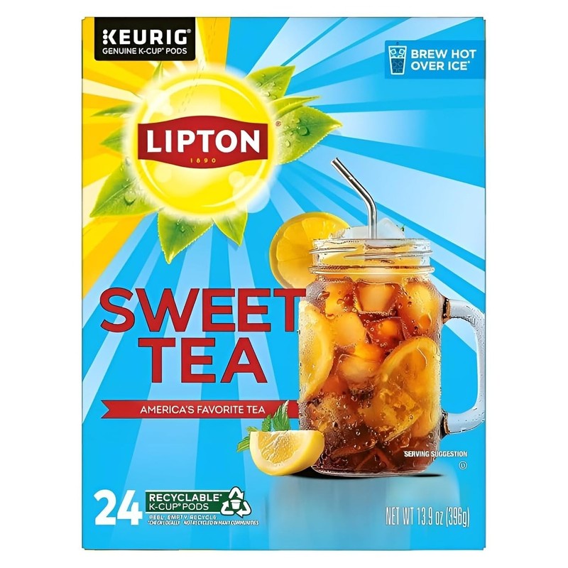 Refreshing Southern Sweet Iced Tea K-Cup Pods - 24 Count with Real Tea Leaves gallery