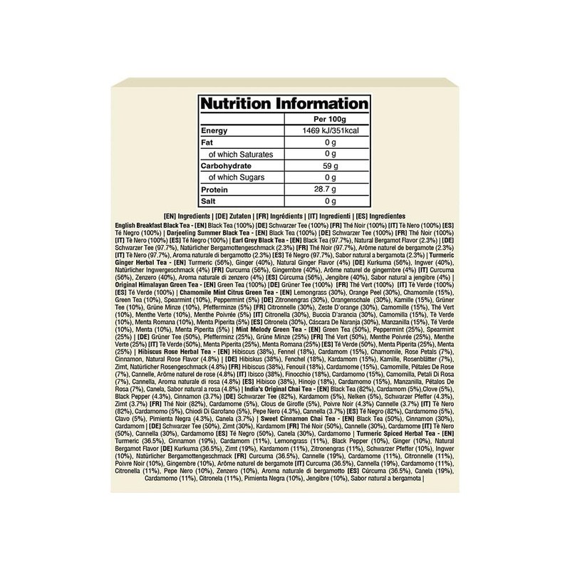 Sustainably Sourced Assorted Tea Sampler - 15 Unique Flavors in Pyramid Bags gallery