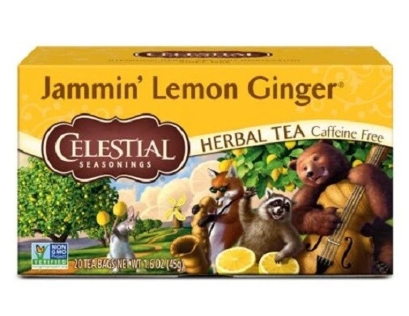Celestial Seasonings Jammin Lemon Ginger Tea BB 20 Tea Bags 01/2027