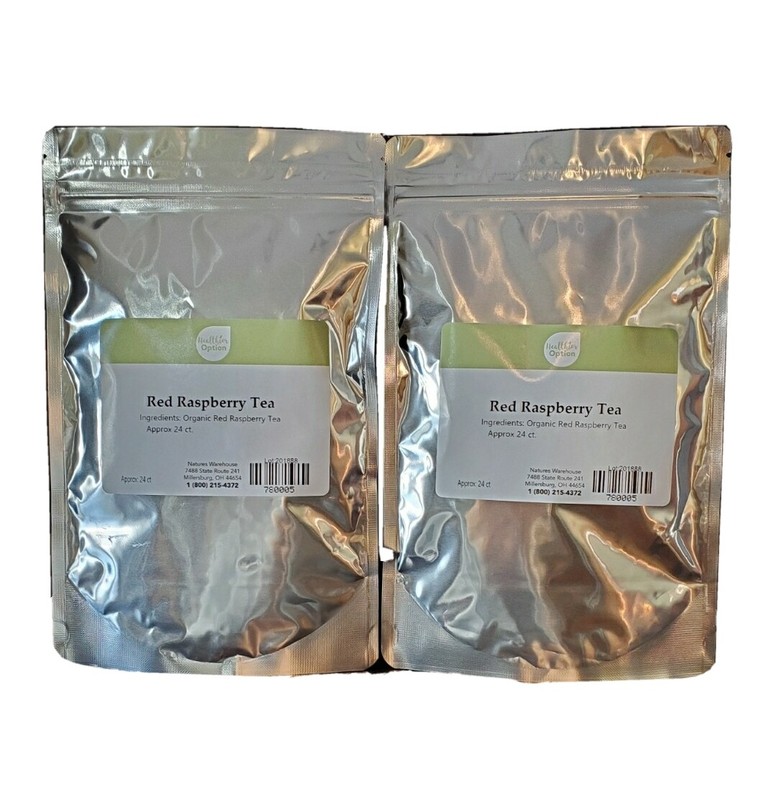 2 Pack- Nature’s Warehouse ORGANIC RED RASPBERRY LEAF TEA Bags – Rubus Idaeus