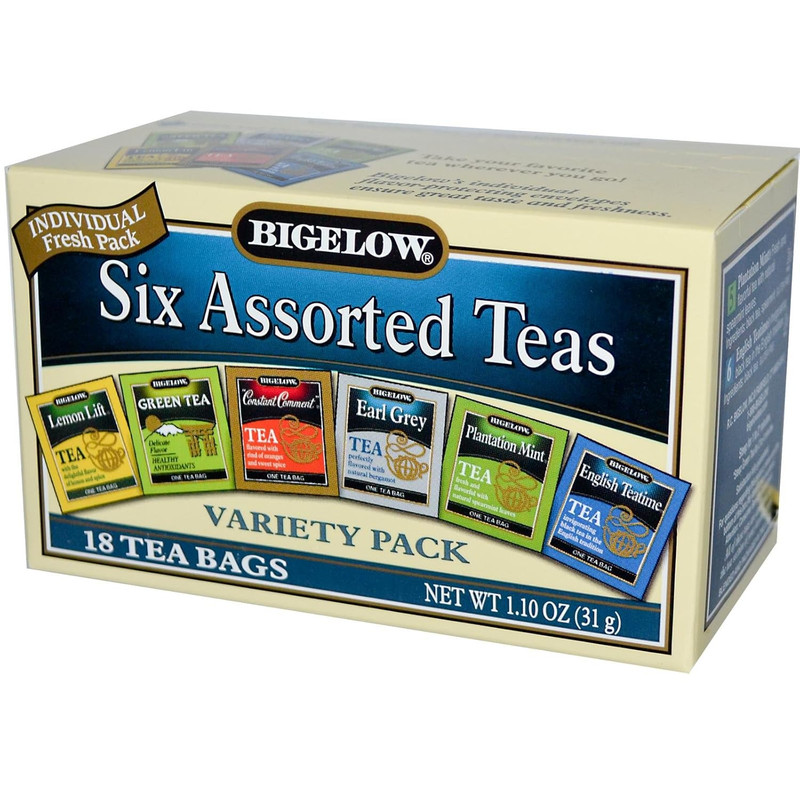 Six Assorted Tea Variety Pack, 18 Bag(S), Tasty for the Freezing Temps of Winter gallery