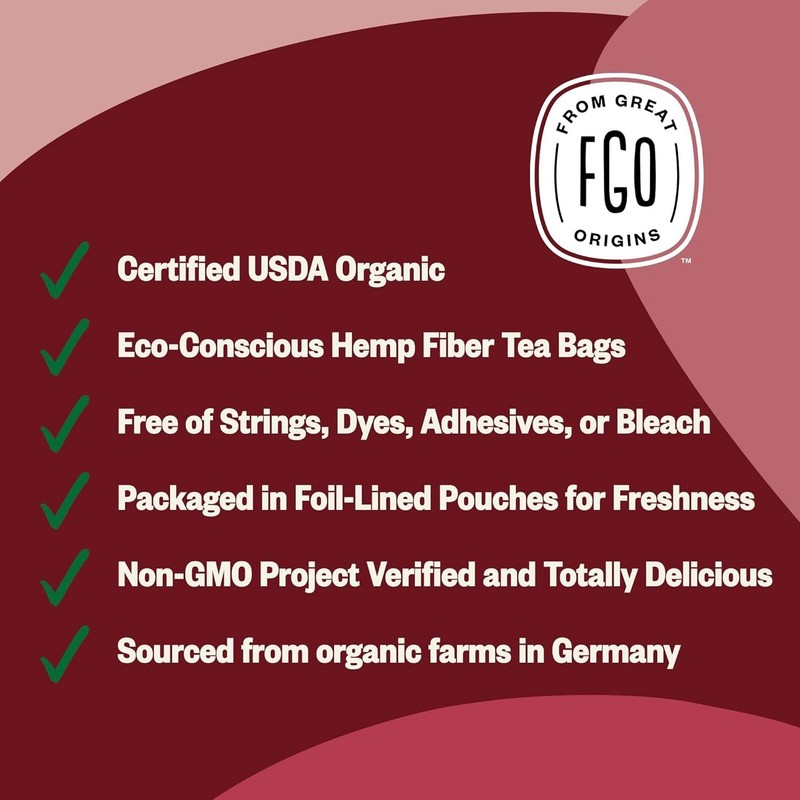 Organic Caffeine-Free Raspberry Leaf Tea - 100 Eco-Conscious Tea Bags gallery