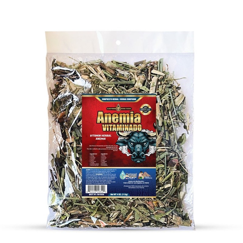 Compuesto Herbal Anemia 4 onzas Te – Anemia Tea 4 Oz. Natural de Mexico