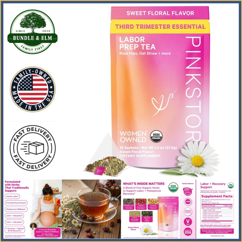 Third Trimester Herbal Tea with Red Raspberry Leaf, Chamomile & Stinging Nettle