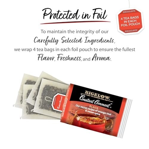 Caffeinated Black Tea Bags - Constant Comment, 40 Count, Pack of 6 - Premium Fla gallery