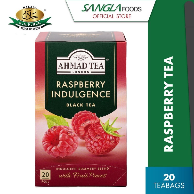 Ahmad Tea Raspberry Indulgence (20 Teabags) Halal Certified