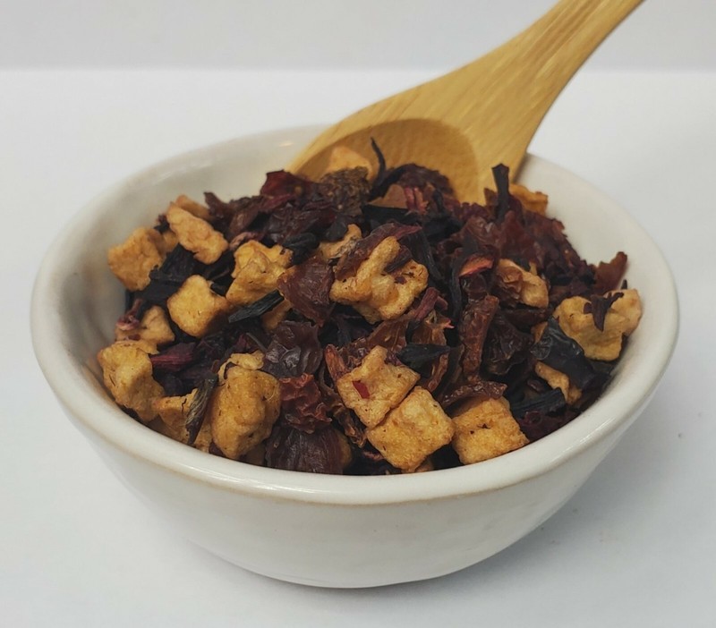 Raspberry Hibiscus Herbal Tea Rosehips & Apples Loose Leaf Tea gallery