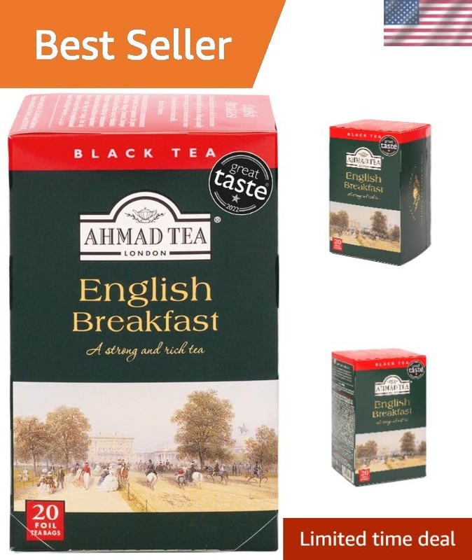 Luxury English Breakfast Tea – 120 Caffeinated Teabags, Foil Wrapped Freshness