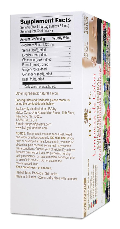 Colon Cleanse Tea Assorted Flavors - 42 Tea Bags (1 Pack) gallery