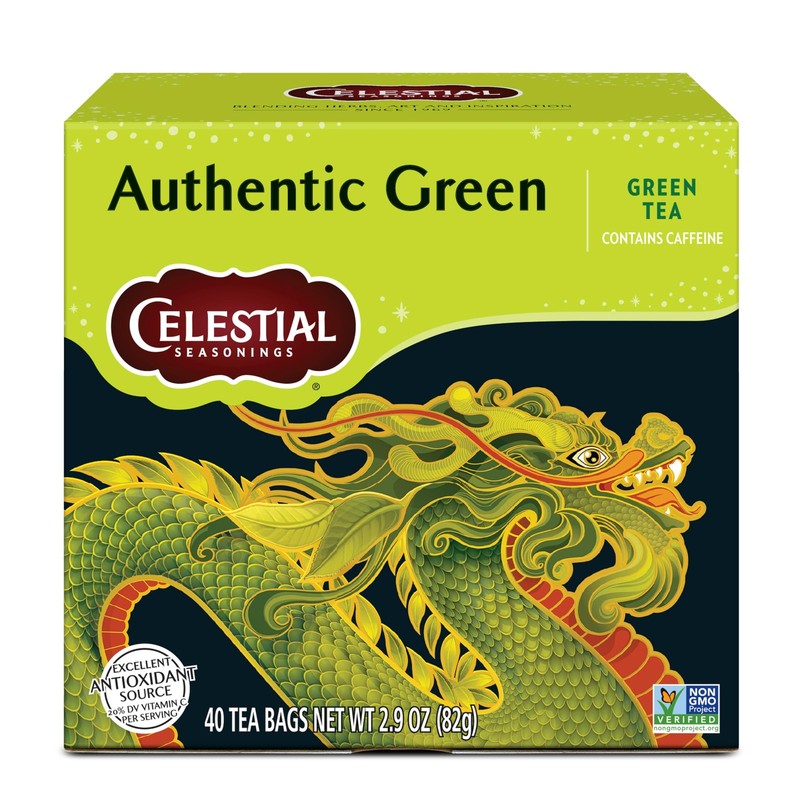 Celestial Seasonings Authentic Green Tea 40 Count 40 (Pack of 1)