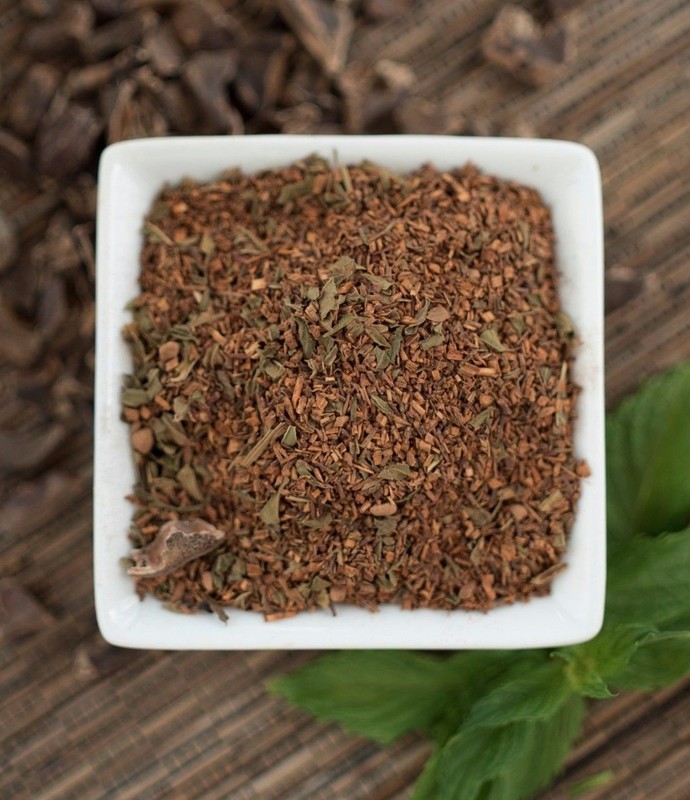 Chocolate Mint Rooibos Organic Tea 12 oz rich chocolate smooth mint ships free