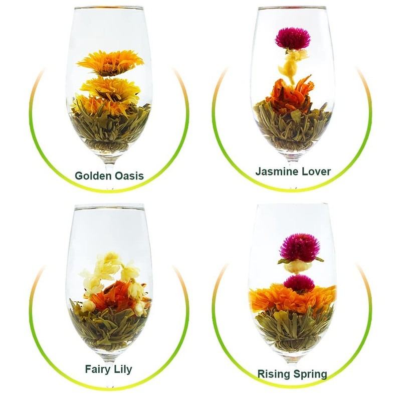 Individually Wrapped Blooming Tea Variety - 12 Antioxidant-Rich Flowering Balls gallery