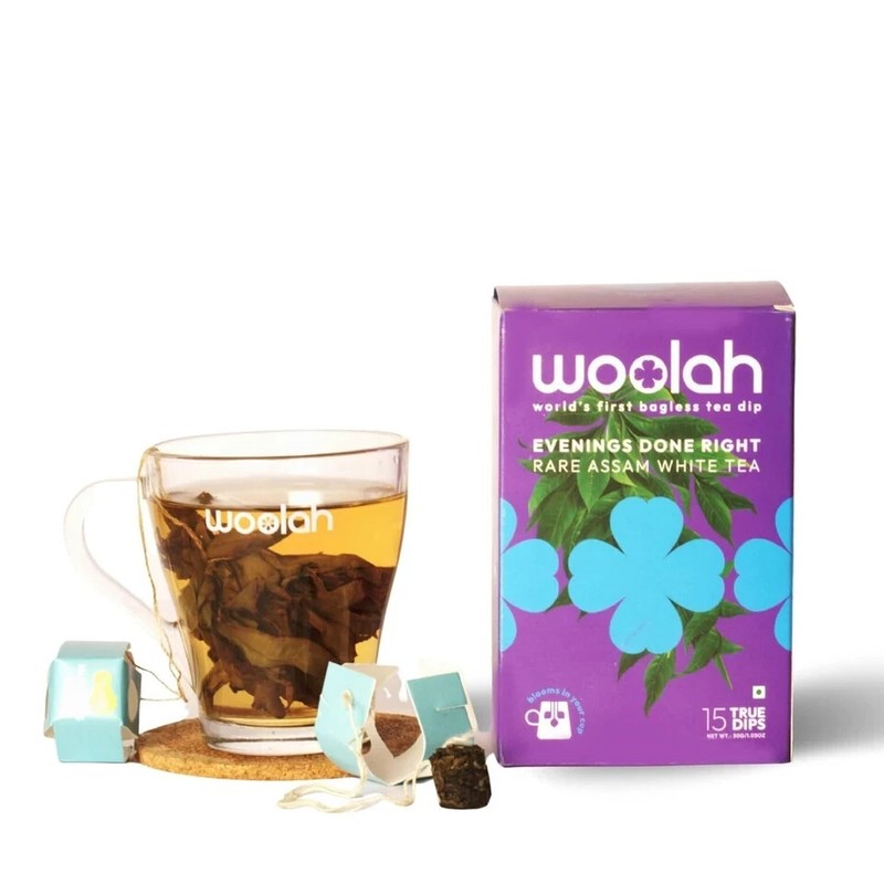 Woolah Rare Assam White Tea 15 pcs (30 Cups) | 30g Free Shipping World Wide