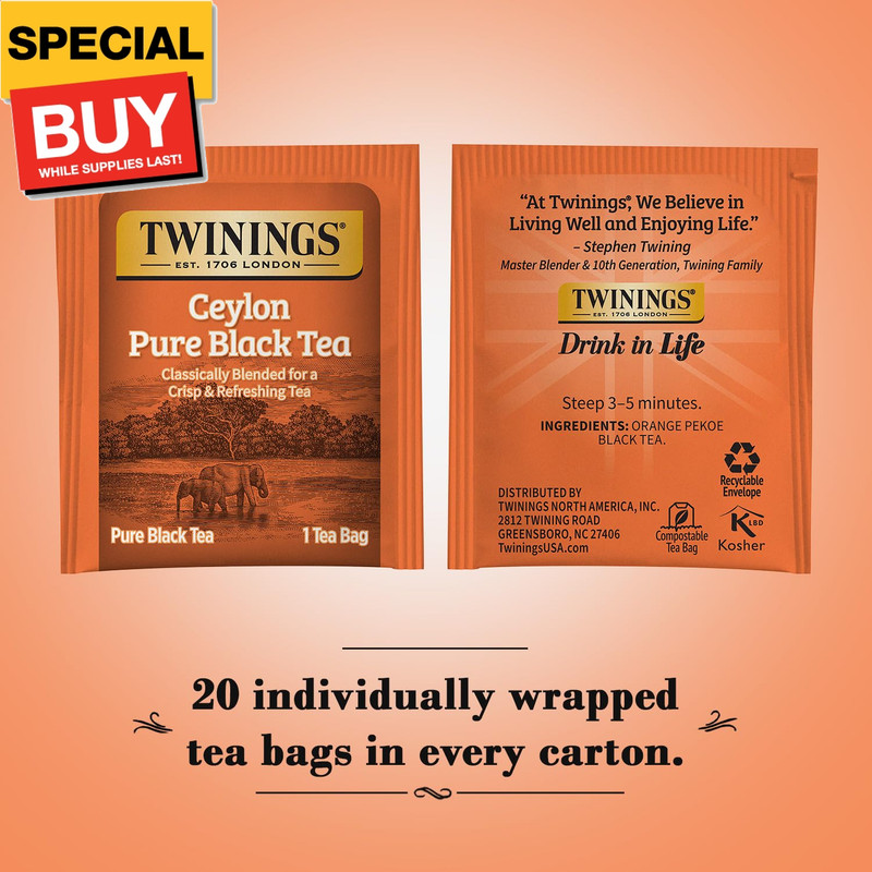 Ceylon Pure Black Tea - A Crisp, Refreshing Black Tea, Formerly Orange Pekoe, Ca gallery
