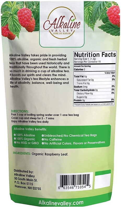 Red Raspberry Leaf Tea Organic - 45 Unbleached/Chemical-Free Tea Bags gallery