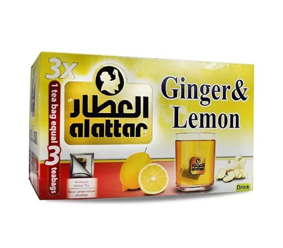 Alattar Ginger & Lemon Tea 20ct 3x Strength Wellness Drink