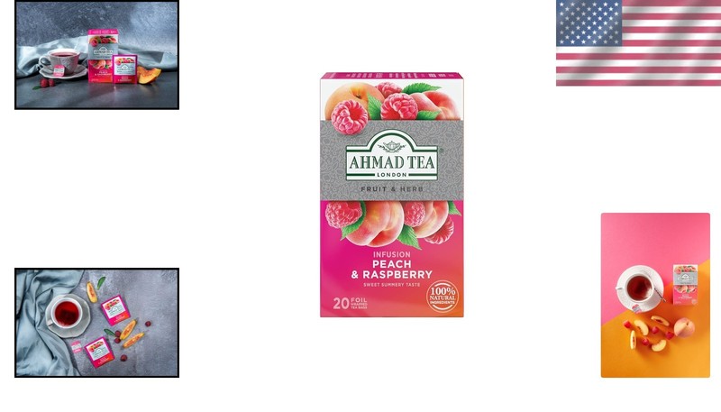 Peach & Raspberry Herbal Tea - 20 Count, Guilt-Free Indulgence gallery