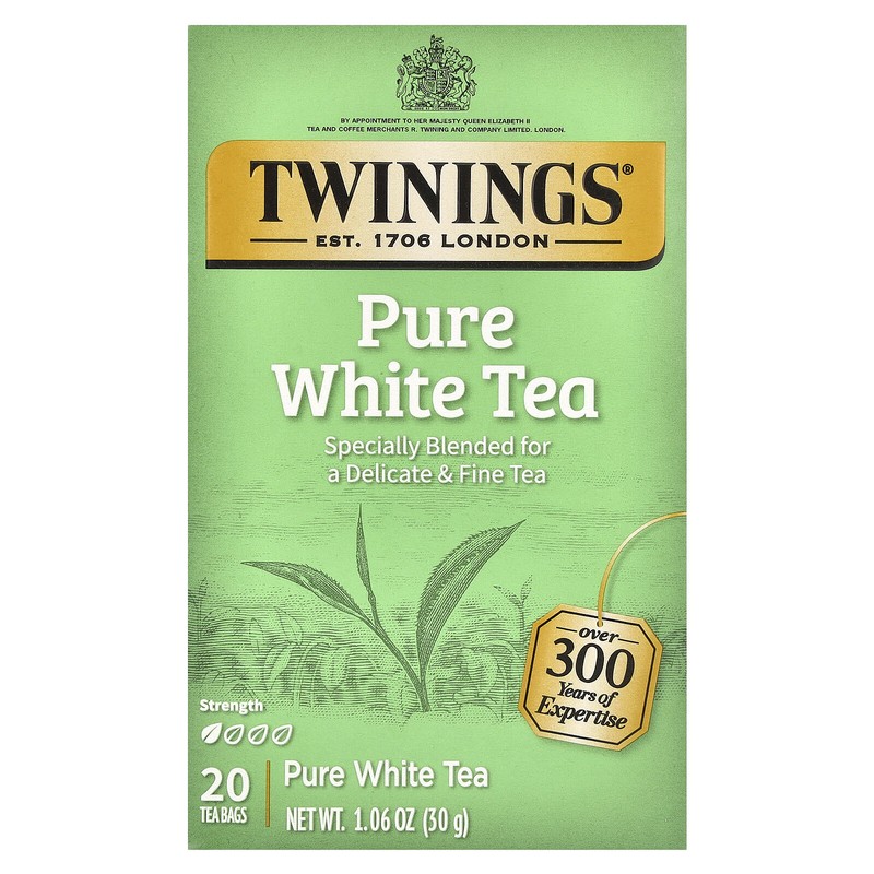 Pure White Tea, 20 Tea Bags, 1.06 oz (30 g)