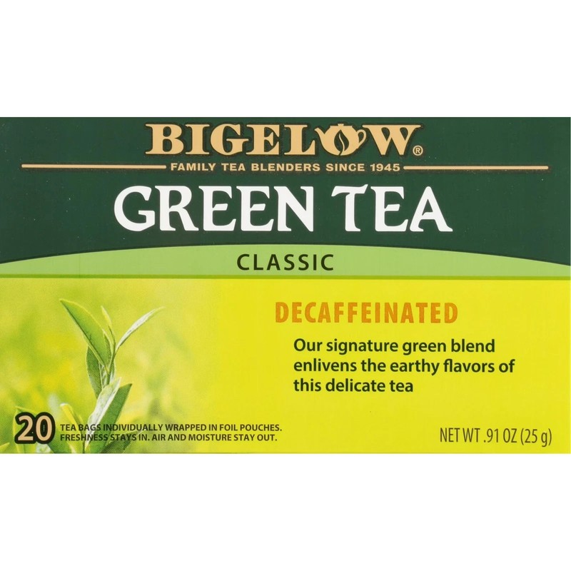 Bigelow Decaffeinated, Green Tea Bags, 20 Count
