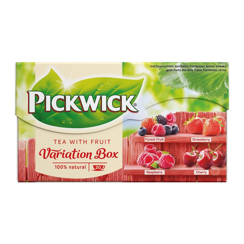 Pickwick Fruit Tea Collection – Red Box – 20 tea bags