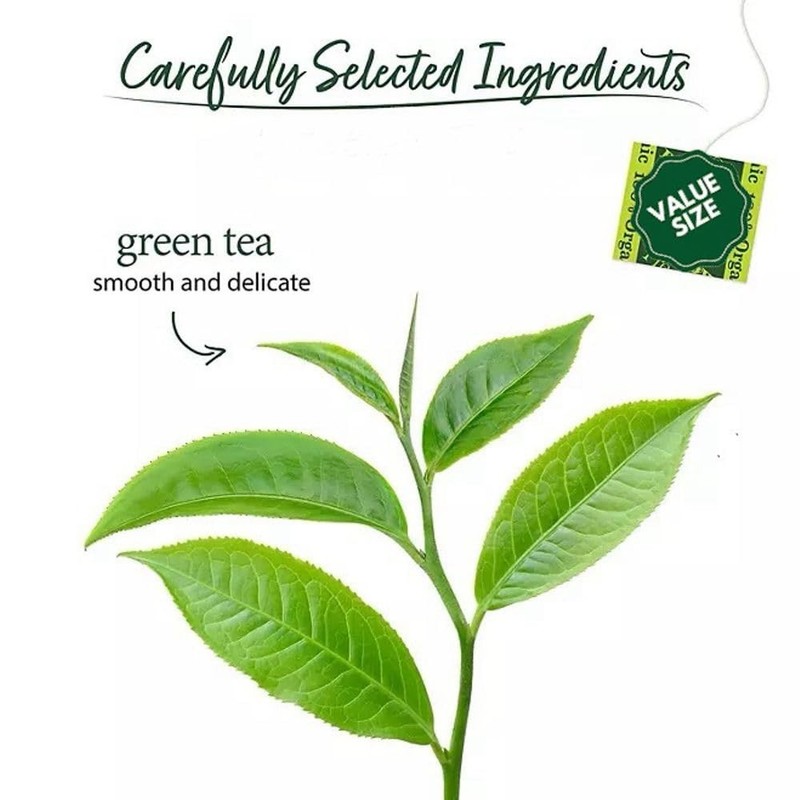 Organic Green Tea Bags - 140 Count, Premium Quality, Eco-Friendly Storage Bag gallery