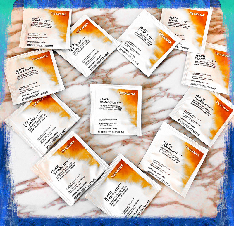 🌈 NEW! RARE 2024 STARBUCKS TEAVANA PEACH TRANQUILITY HERBAL 12 SACHETS TEA BAGS
