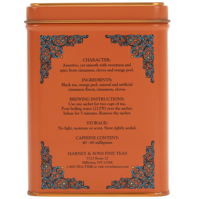 Hot Cinnamon Sunset Tea - Caffeinated Black Tea with Cloves & Orange, 20 Pack gallery