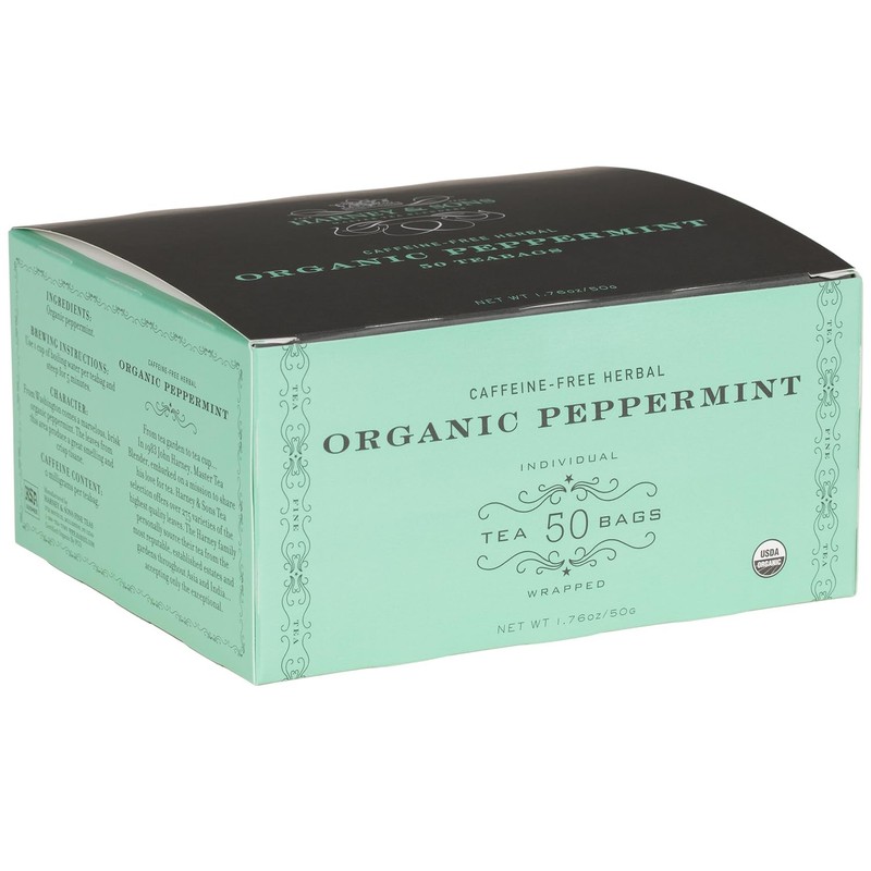 Harney & Sons Organic Peppermint Tea 1.76oz/50g 50 Tea Bags