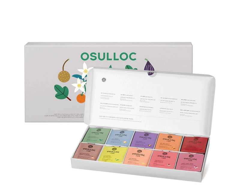 OSULLOC Premium Tea Collection – 10 Varieties x 4 Bags (Total 40 Bags) | Korean gallery
