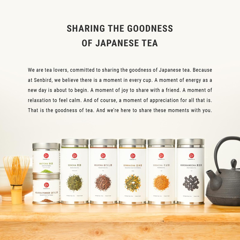 Senbird Premium Genmaicha - Caffeine-Free Japanese Mochi Rice Tea - From Hokk... gallery