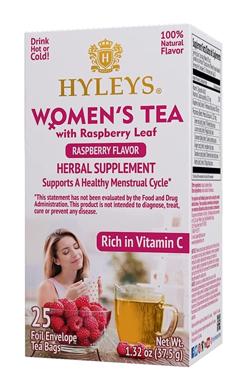 Women Tea Raspberry Flavor - 25 Tea Bags - Supports Female Period and Healthy...