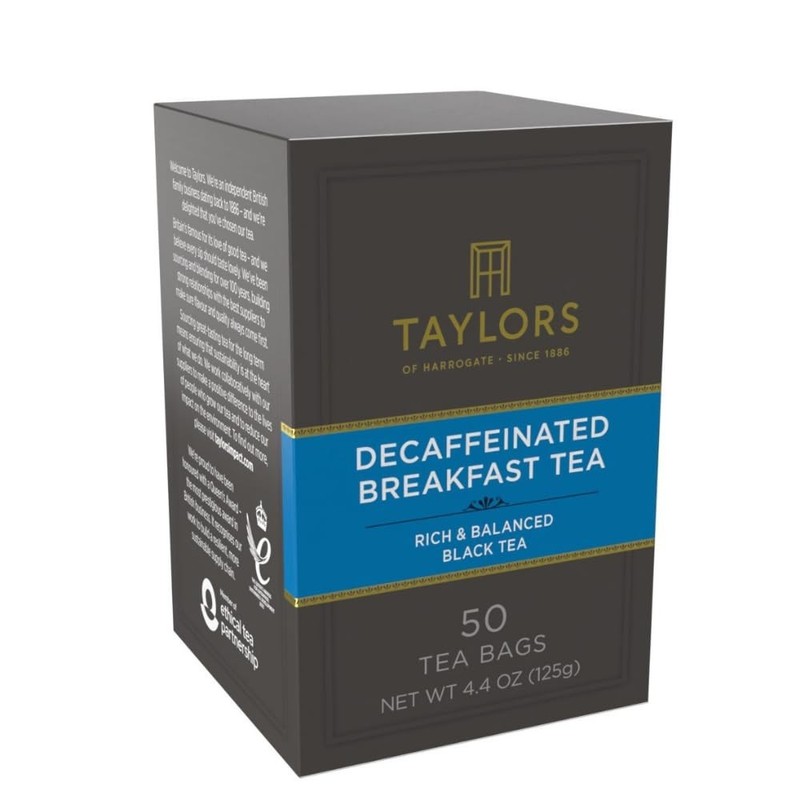 Decaffeinated Breakfast, Black Tea, Pillow Bags, 50 Count, Pack of 1 Rich, Br... gallery