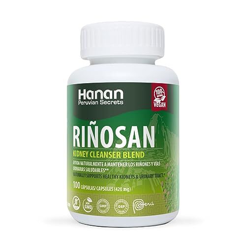 Hanan Rinosan Kidney Cleanser Blend | 100 Capsules | Naturally Aids in Supportin