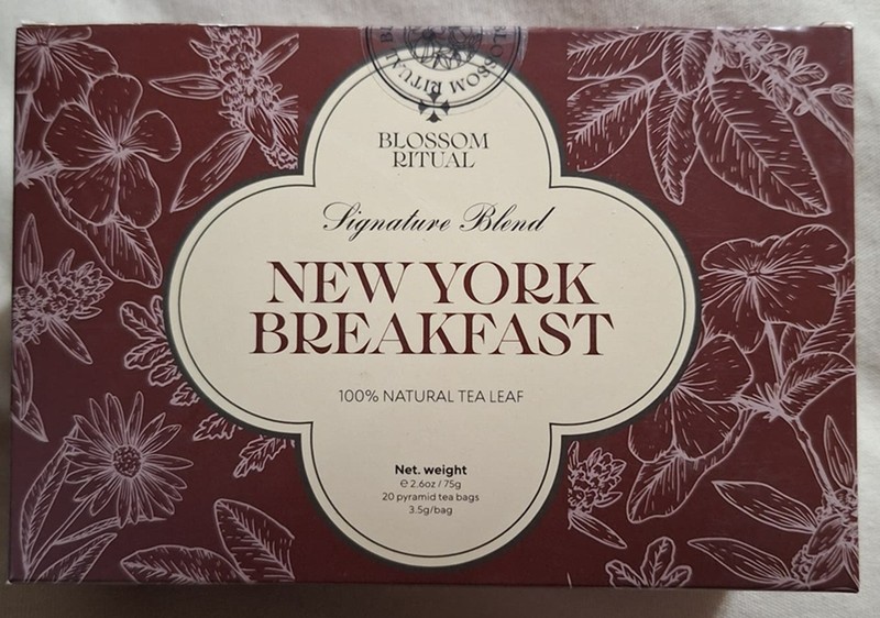 Blossom Ritual New York breakfast tea bags, Signature Blend 20 bags Exp 6/27