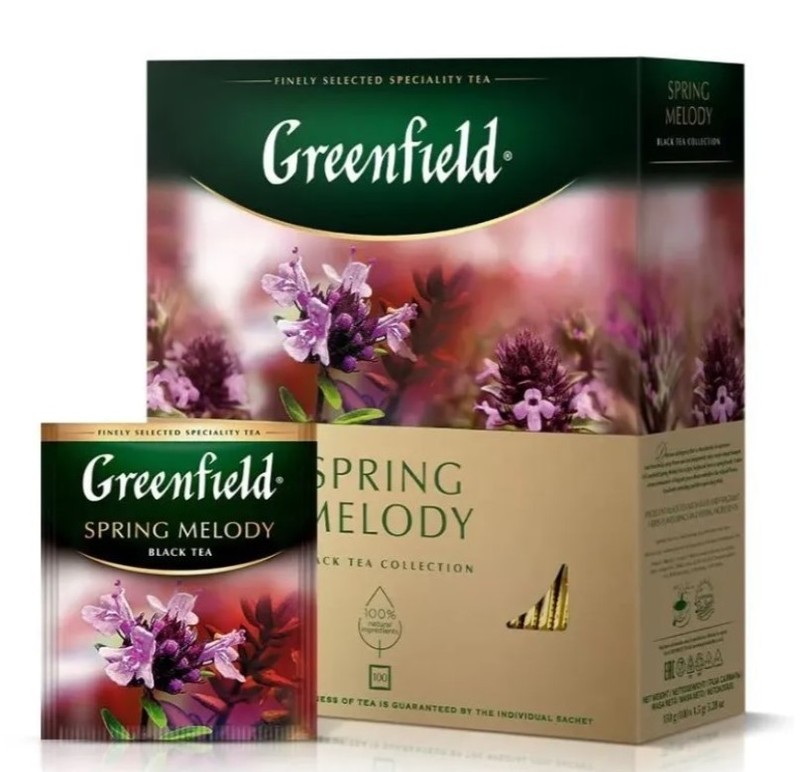 "Greenfield" Tea "Spring Melody" 3pc*100bags gallery