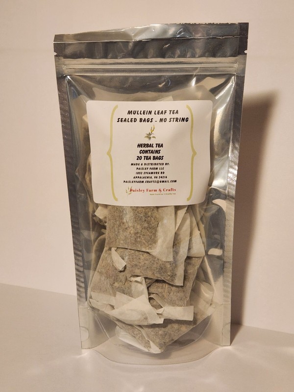 Mullein Leaf Tea Bags - All Natural Wildcrafted gallery