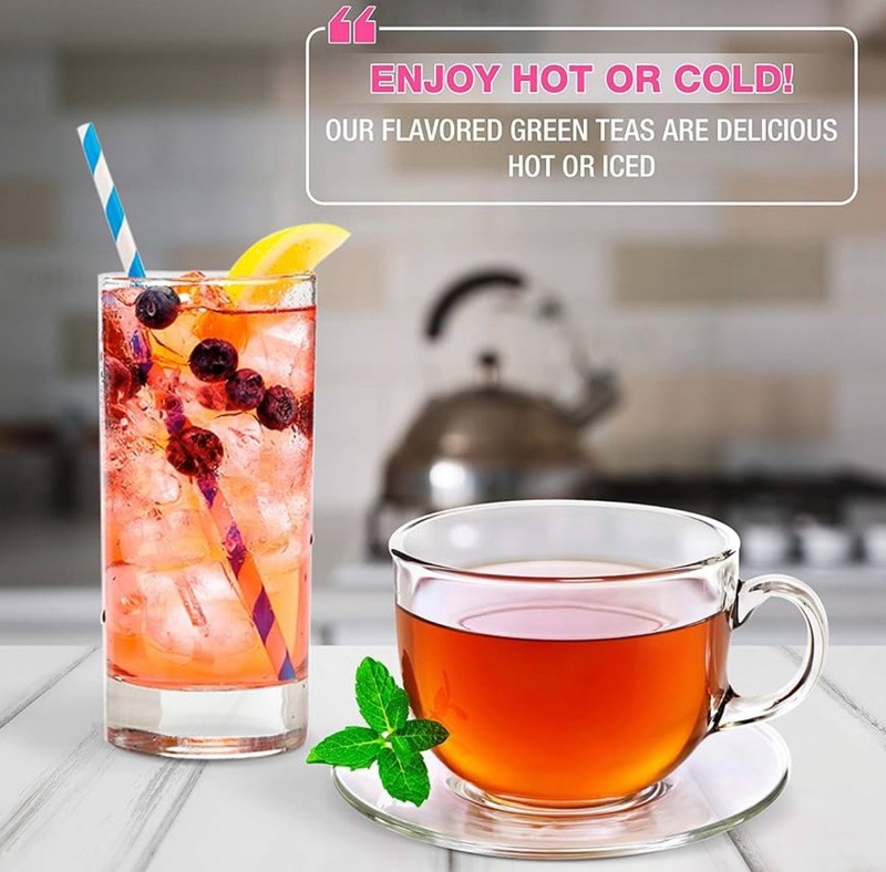 2 PK * T-Pick Green Tea Raspberry - Premium Ceylon Tea / 20 Sachets gallery