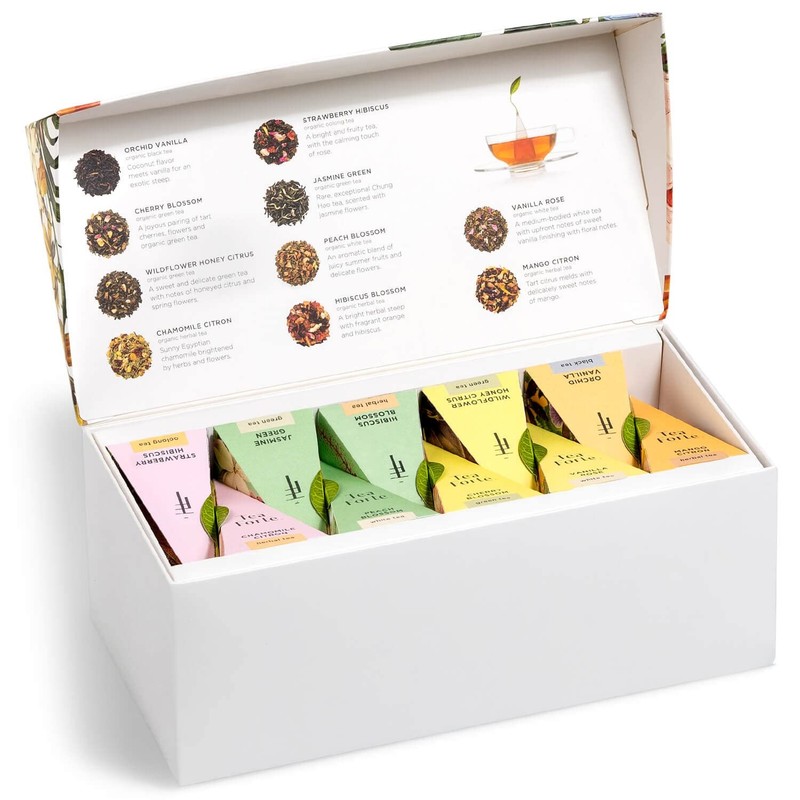 Tea Forte Premium Presentation Box Gift Set Sampler, 20 Count, Assorted Blends gallery