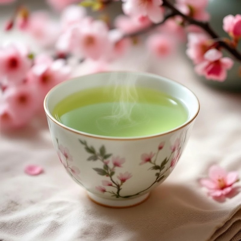 Hamasa-En Premium Japanese Loose Leaf Shizuoka Sakura Sencha Green Tea 40g gallery