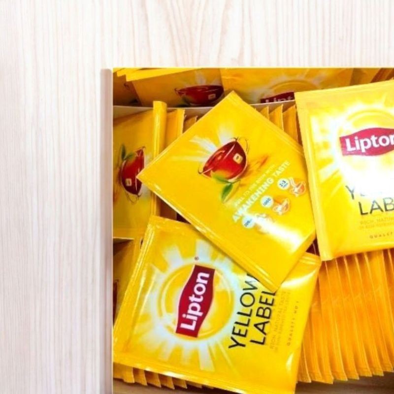 Lipton Yellow Label Individual Pack 100 Tea Bags Black Tea Leaf gallery