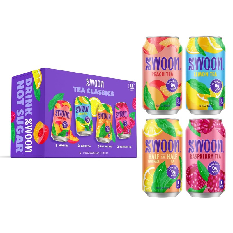 Sugar Iced Tea Classics Variety Pack – Zero Sugar Drinks in Lemon, Raspberry,…