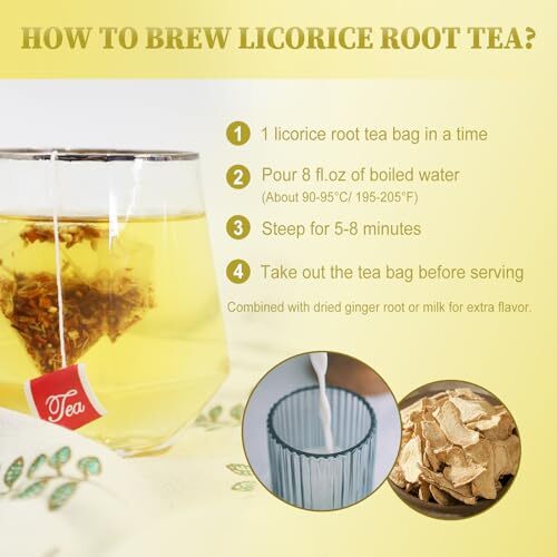 FullChea - Licorice Root Tea Bag, 40 Teabags, 2g/bag - Premium Licorice Root - gallery