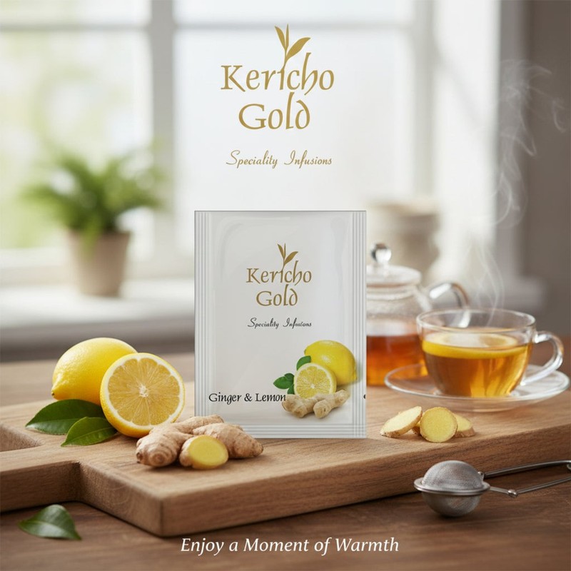 Kericho Lemon Ginger Individually Wrapped 1000 Tea Bags gallery