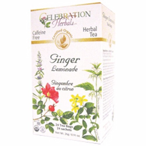 Organic Ginger Lemonade Tea 24 Bags By Celebration Herbals