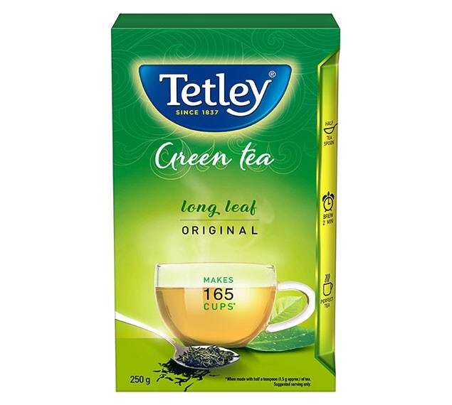 Tetley Pure Original Refreshing Long Leaf Green Tea 250g Natural Flavour Tea
