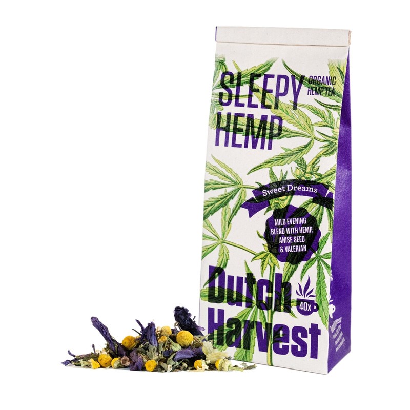 (5 pack bundle) Dutch Harvest - Hemp tea - Organic loose leaves (caffeine free) gallery