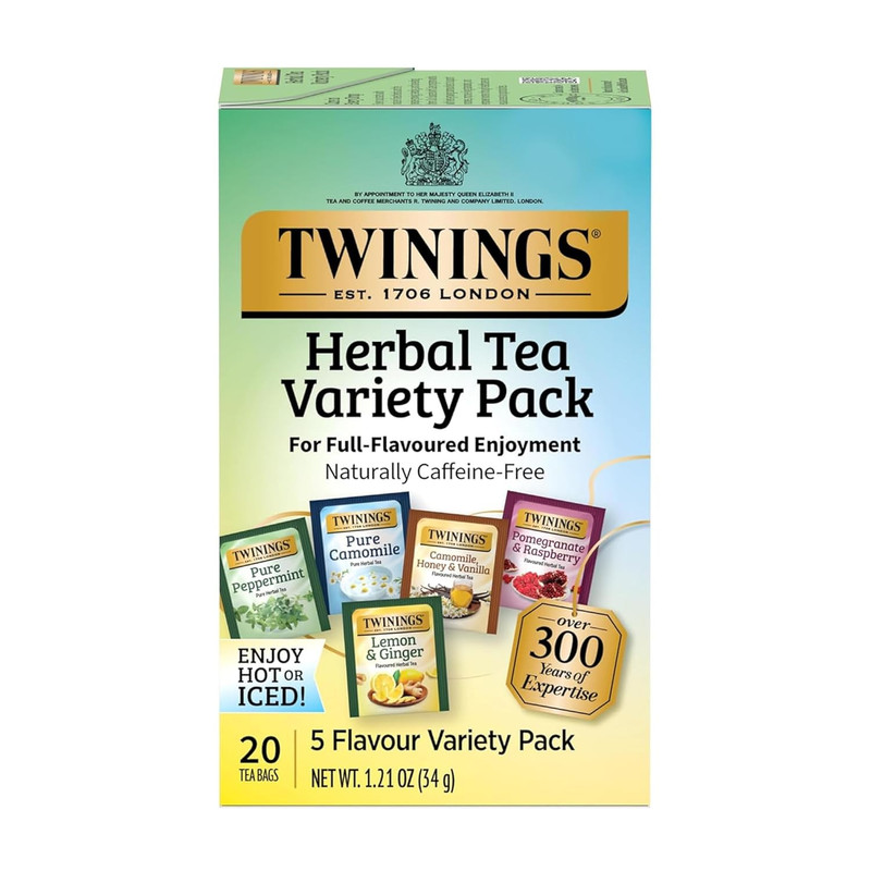 Herbal Tea Variety Pack, 20 Count (Pack of 1), Formerly Assorted Herbal, Include
