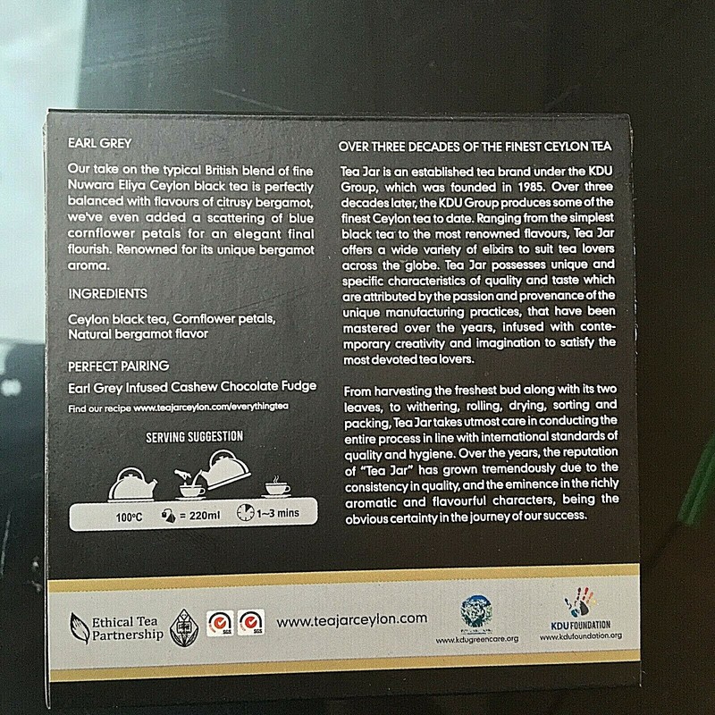 Ceylon Pure Exceptional Quality Factory Fresh Earl Grey 15 Luxury Leaf Tea Bags gallery