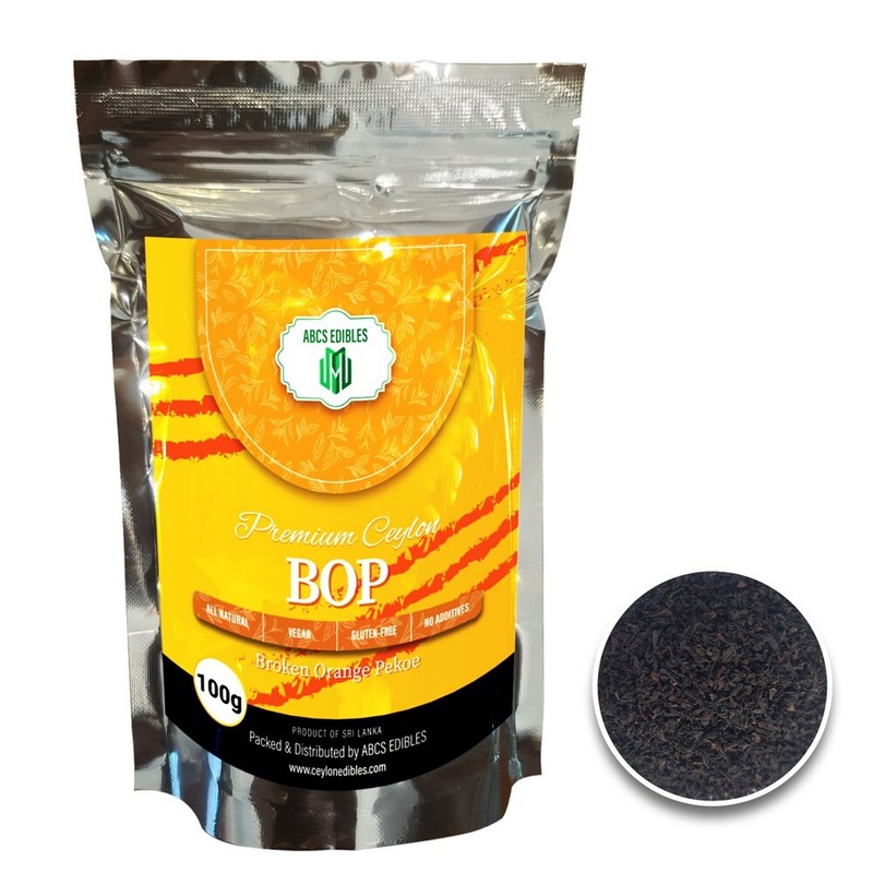 BOP Pure Ceylon Black Tea Broken Orange Pekoe Premium Quality