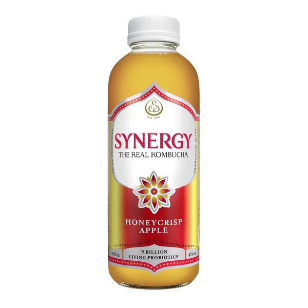 Synergy Kombucha Honeycrisp Apple & Guava Goddess 16oz 6 Pack Variety gallery